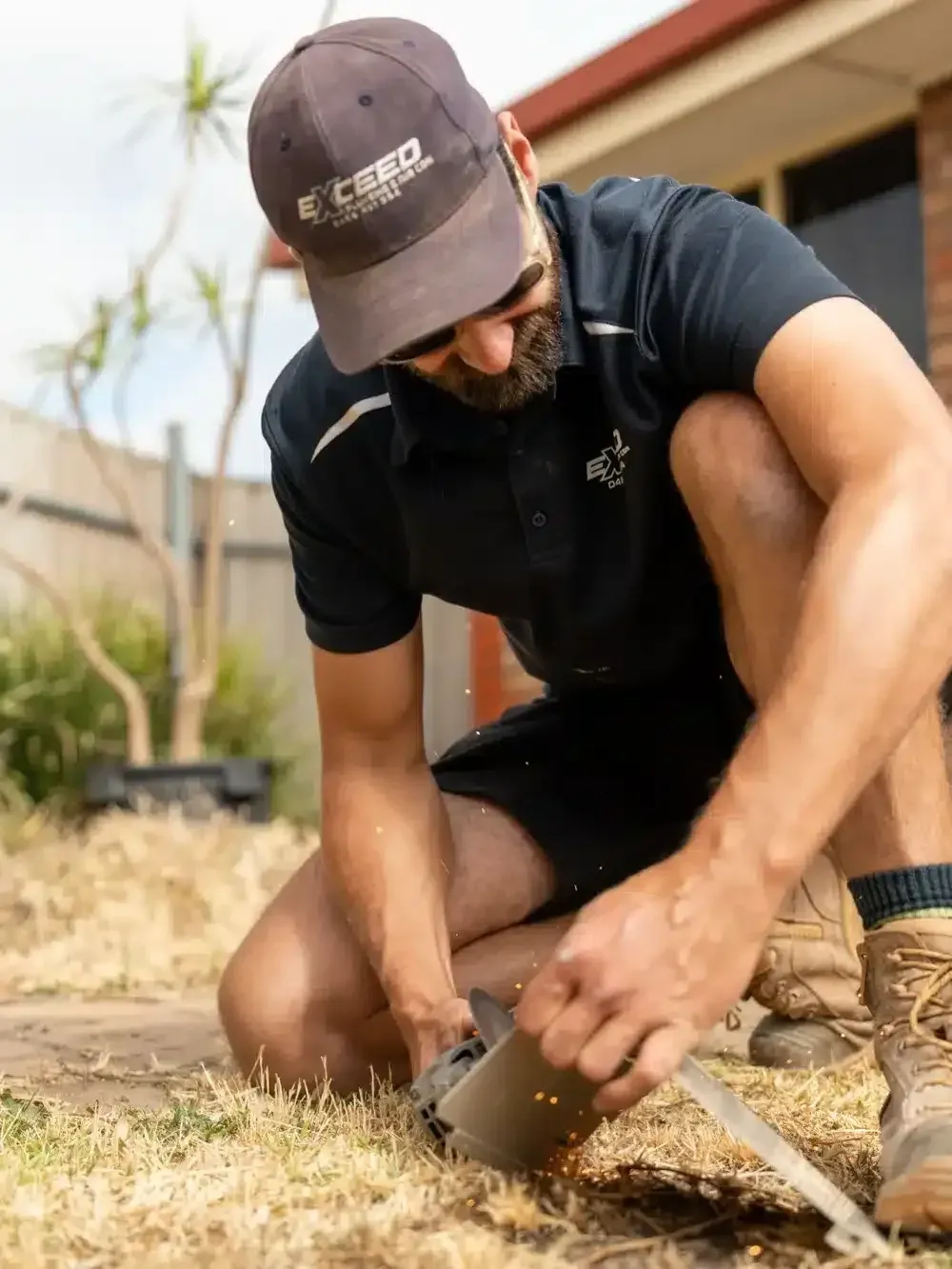 A Para Hills plumber at work on a job